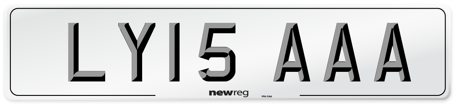 LY15 AAA Number Plate from New Reg